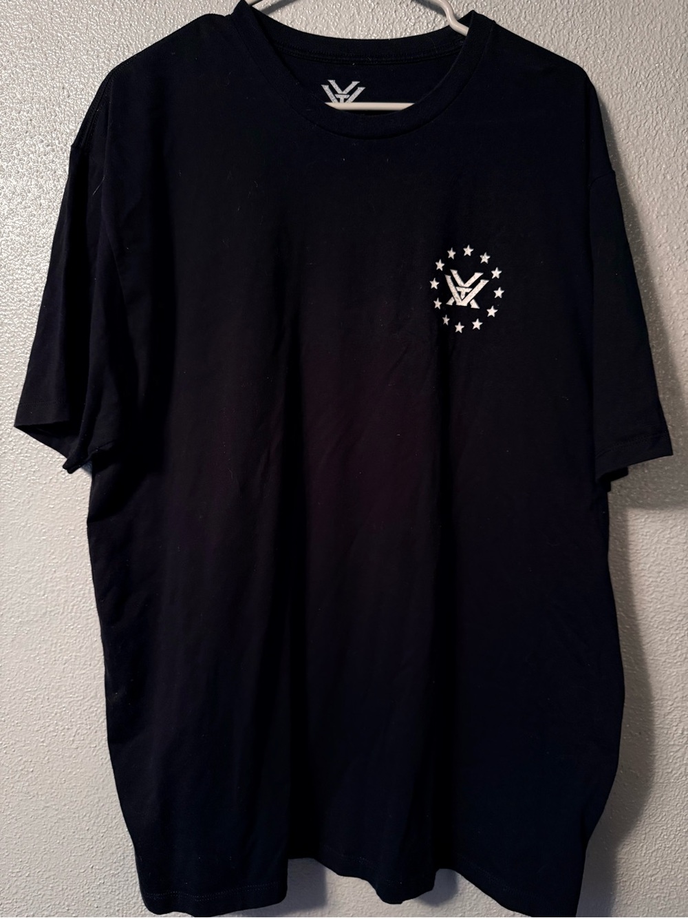 Men's Black Short-Sleeve Crewneck Vortex Tee